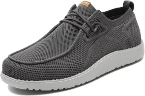 1TAZERO Wide-Shoes for Men-Slip on Walking-Loafers Casual-Shoes - Wide Width Comfortable Orthopedic Shoes for Men with Arch Support for Plantar Fasciitis