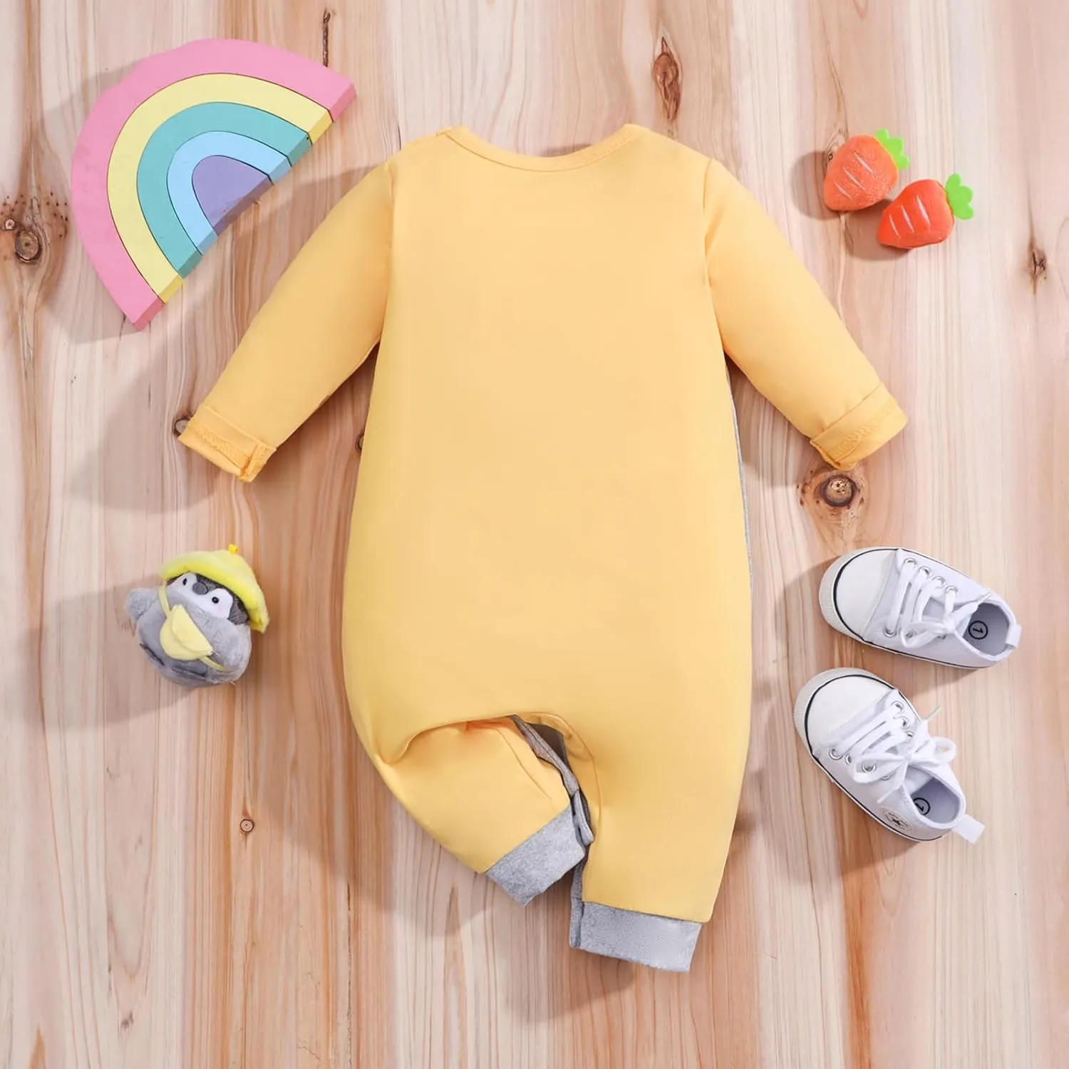 2-Pack Baby Boys Girls Clothes Newborn Cartoon Dinosaurs Print Long Sleeve Romper Animals Onesie