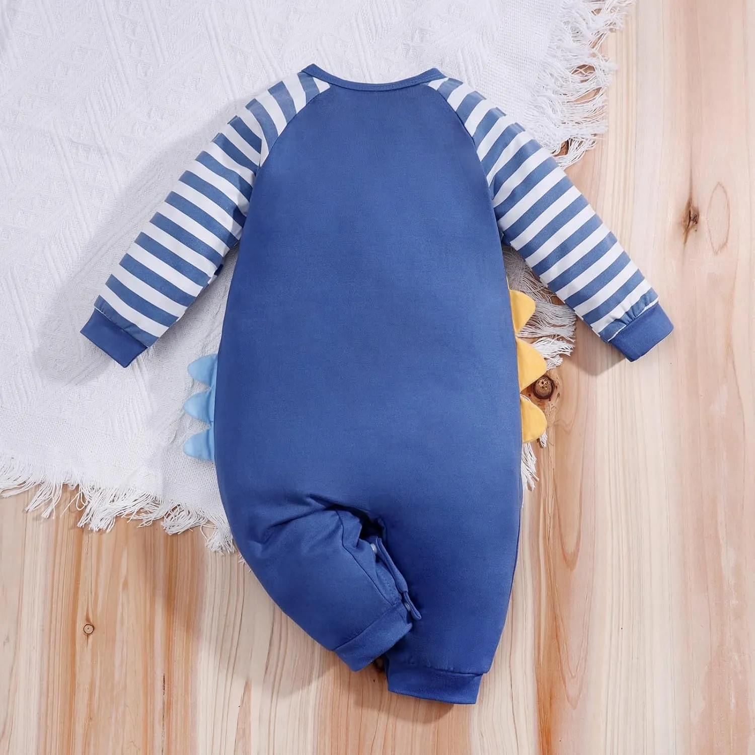 2-Pack Baby Boys Girls Clothes Newborn Cartoon Dinosaurs Print Long Sleeve Romper Animals Onesie