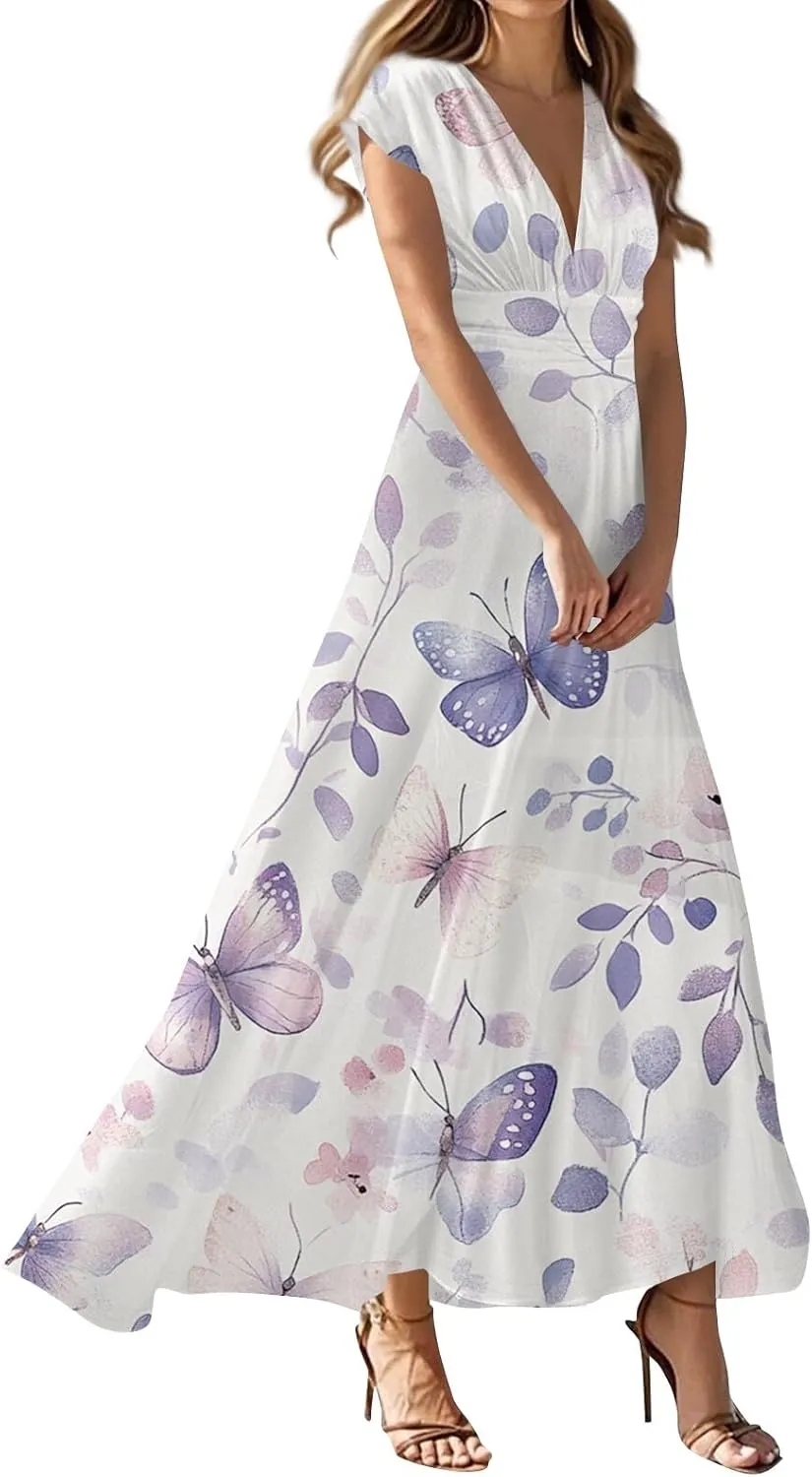 A-Line Sleeveless Dress Womens Pub Summer Comfort for Women Loose Print