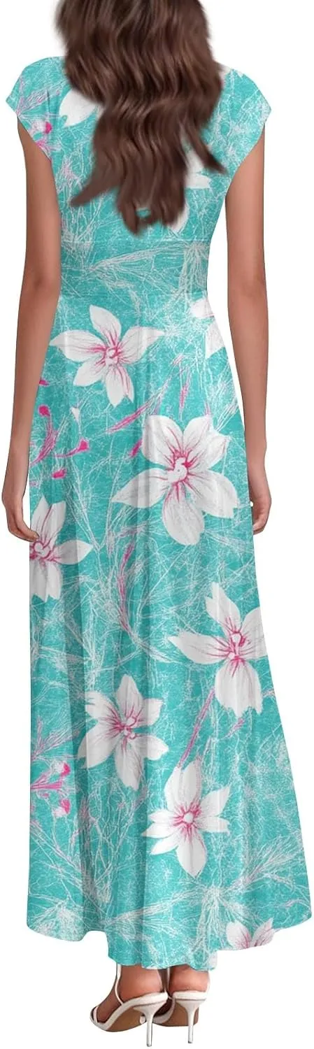 A-Line Sleeveless Dress Womens Pub Summer Comfort for Women Loose Print