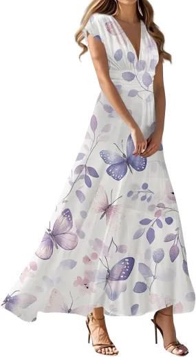A-Line Sleeveless Dress Womens Pub Summer Comfort for Women Loose Print