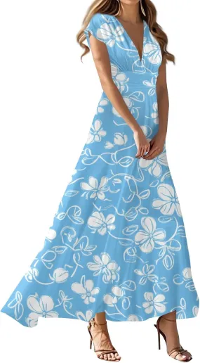 A-Line Sleeveless Dress Womens Pub Summer Comfort for Women Loose Print
