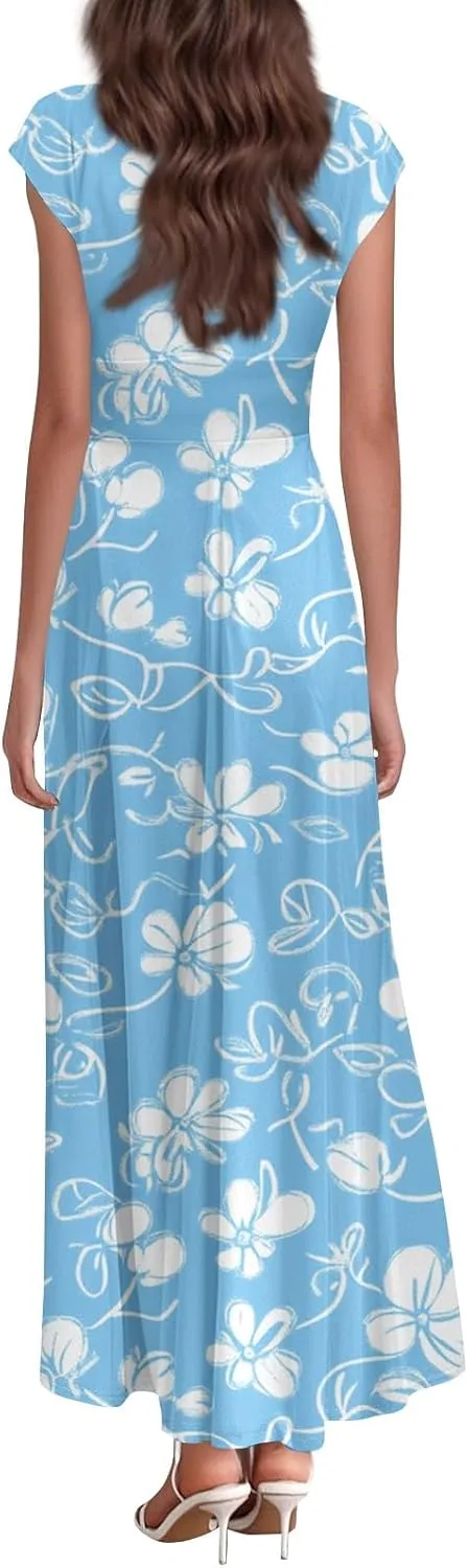 A-Line Sleeveless Dress Womens Pub Summer Comfort for Women Loose Print