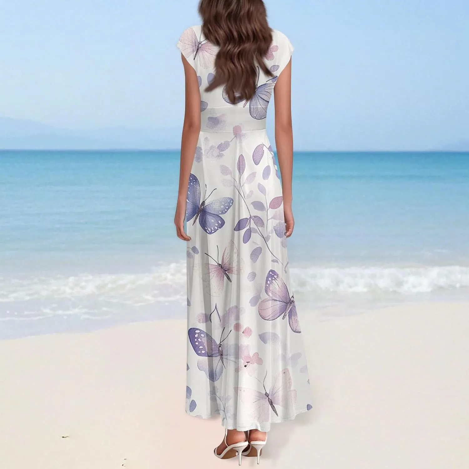 A-Line Sleeveless Dress Womens Pub Summer Comfort for Women Loose Print