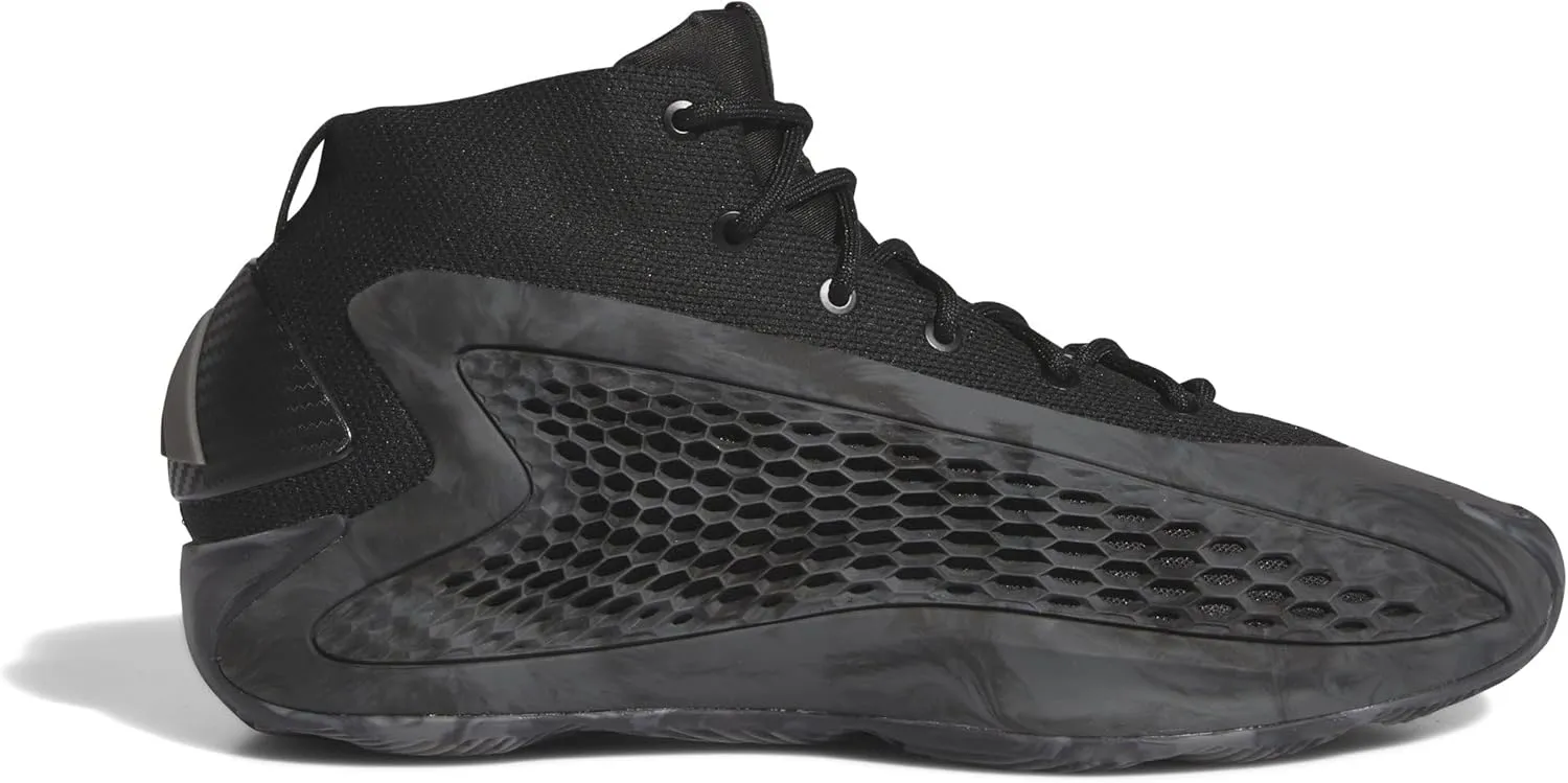 adidas Mens Anthony Edwards 1 Basketball Sneakers Shoes - Black - Size 6.5 M
