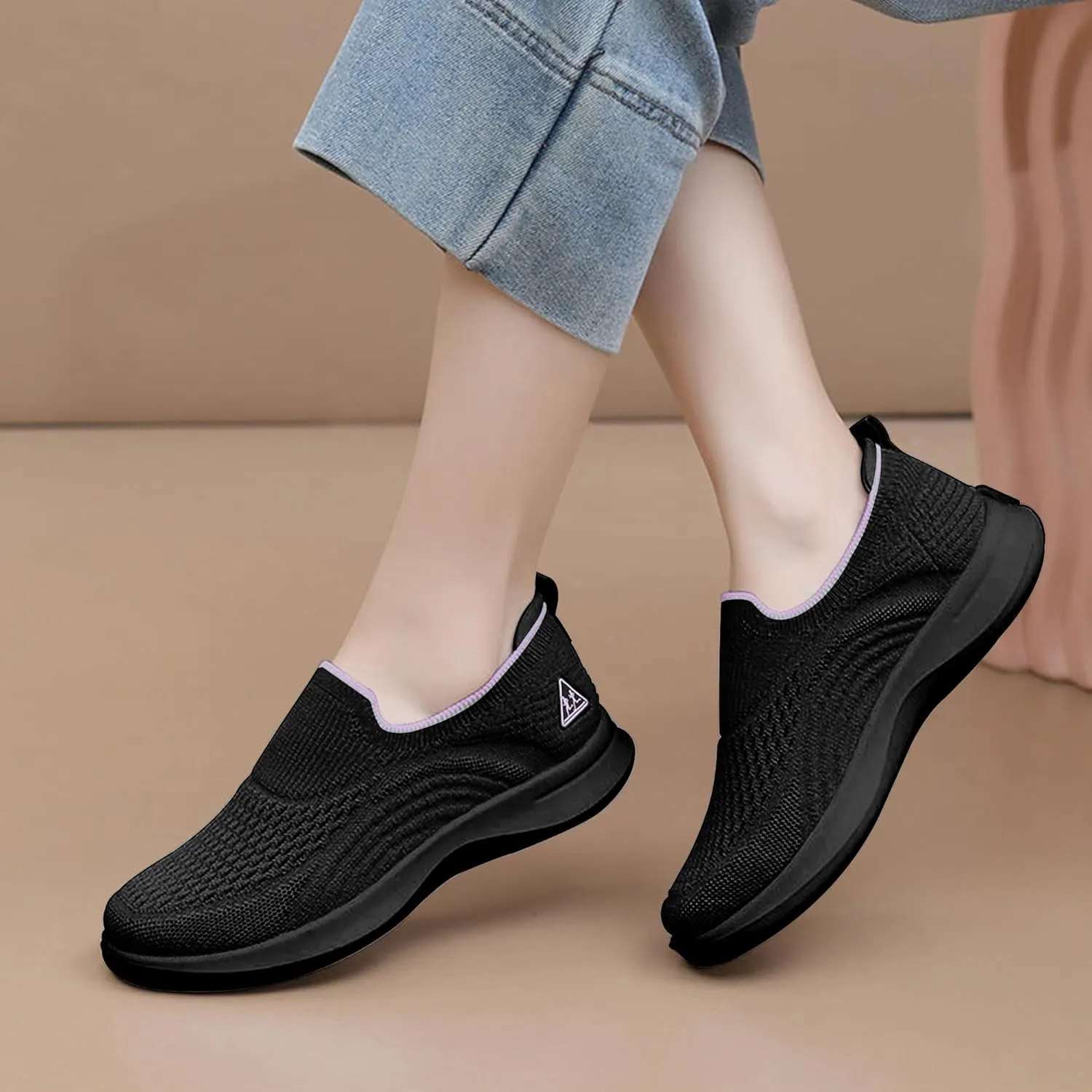 AIDNFDFA Womens Slip On Shoes Casual Tennis Sneakers Lightweight Comfortable Walking Footwear for Gym Travel Work