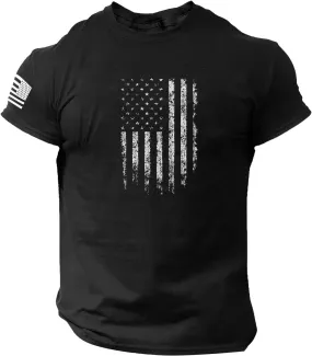 American Flag Shirts for Men Casual Independence Day Flag Graphic Patriotic Tshirts 4Th of July Christian Shirts