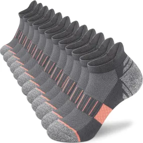 Ankle Socks Womens Athletic Running Comfort Cushioned 3/5/6Pairs