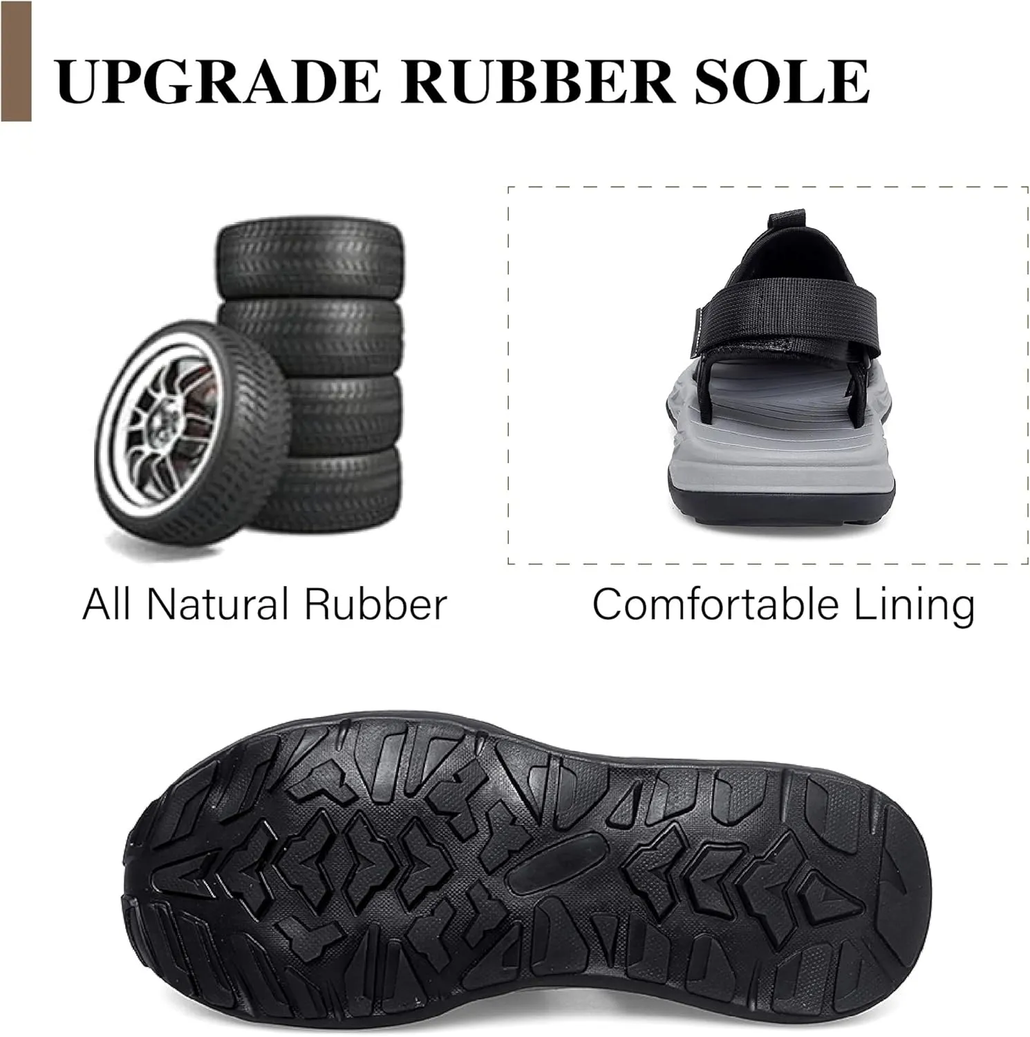 Asifn Mens Hiking Sandals Outdoor Sports Beach Shoes Lightweight Summer Water Shoes Comfortable Casual Closed Toe