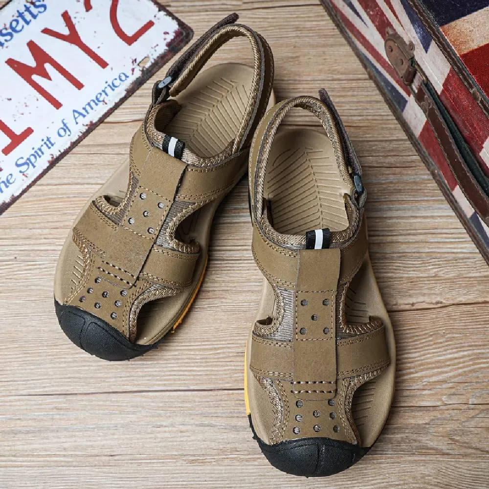 Asifn Mens Hiking Sandals Summer Outdoor Beach Shoes Lightweight Closed Toe Water Shoes Non-slip Water Sports