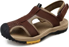 Asifn Mens Hiking Sandals Summer Outdoor Beach Shoes Lightweight Closed Toe Water Shoes Non-slip Water Sports