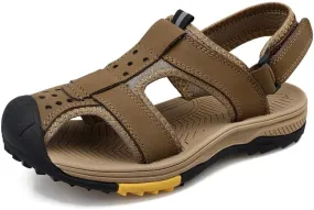 Asifn Mens Hiking Sandals Summer Outdoor Beach Shoes Lightweight Closed Toe Water Shoes Non-slip Water Sports