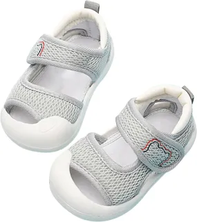 Baby Boys Girls Athletic Sports Sandals Toddler Open-Toe Breathable Rubber Sole Beach Water Adjustable Walking Shoes