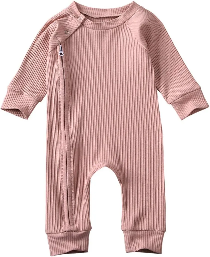 Baby Girl Boy Romper Bodysuit Solid Plain One Piece Jumpsuits Sleeveless One Piece Baby Clothes Outfits Summer