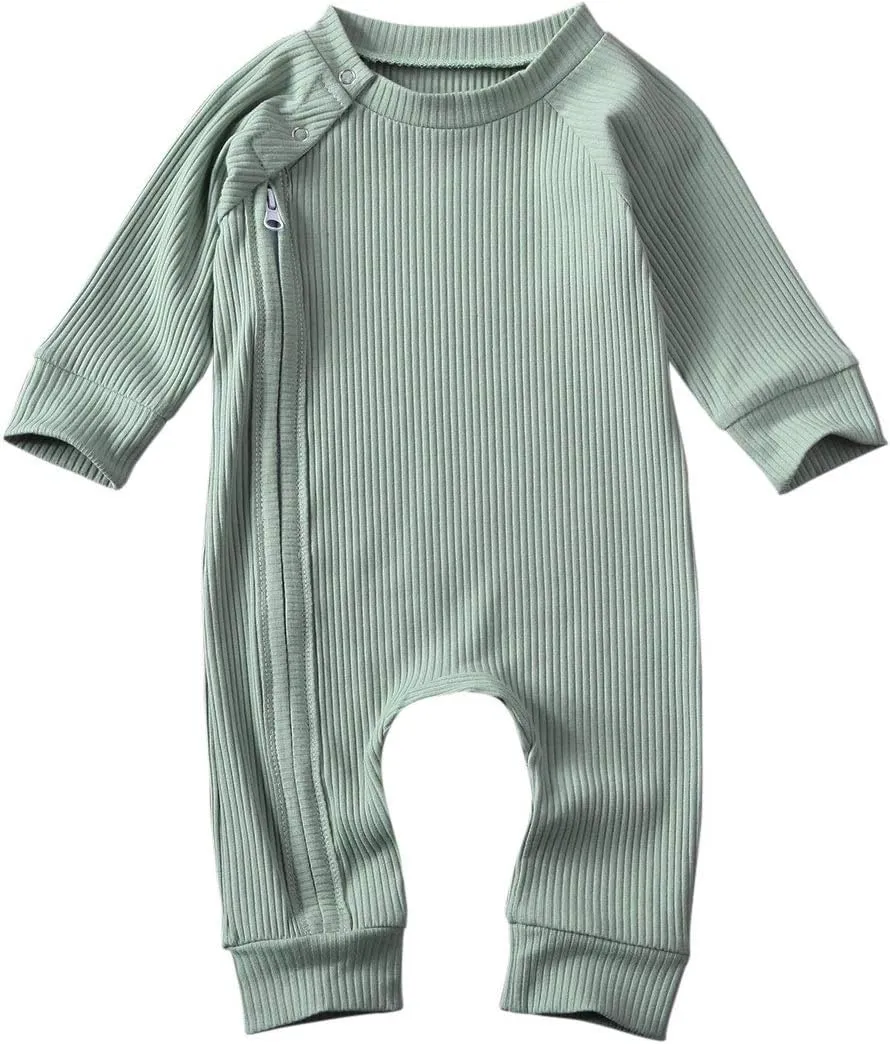 Baby Girl Boy Romper Bodysuit Solid Plain One Piece Jumpsuits Sleeveless One Piece Baby Clothes Outfits Summer