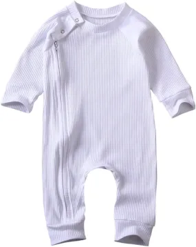 Baby Girl Boy Romper Bodysuit Solid Plain One Piece Jumpsuits Sleeveless One Piece Baby Clothes Outfits Summer