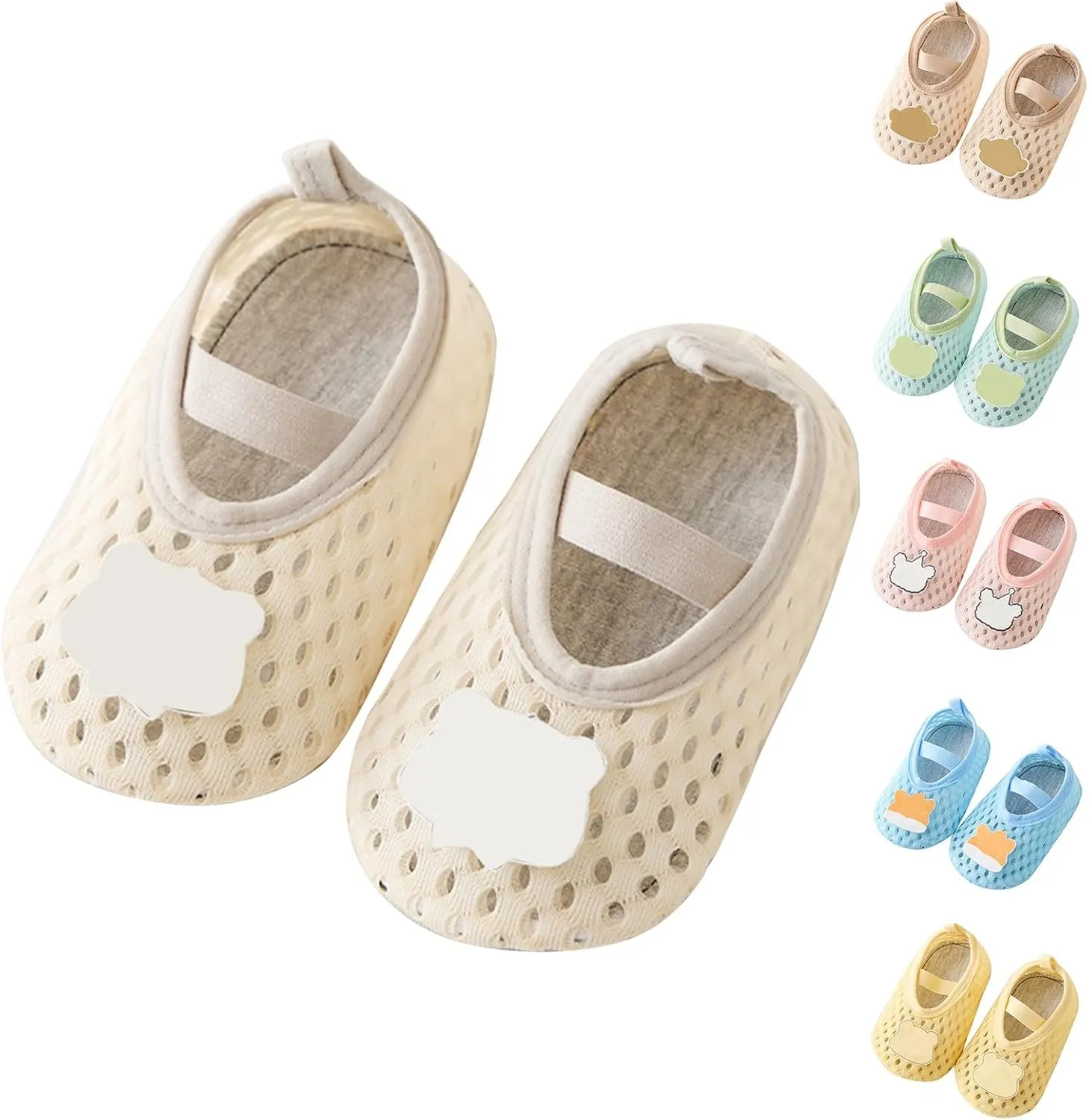 Baby Girls' Boys' Shoes Sock Walking Shoes Infant Non-Slip Breathable Slippers with Soft Rubber Sole Slip On Sneakers