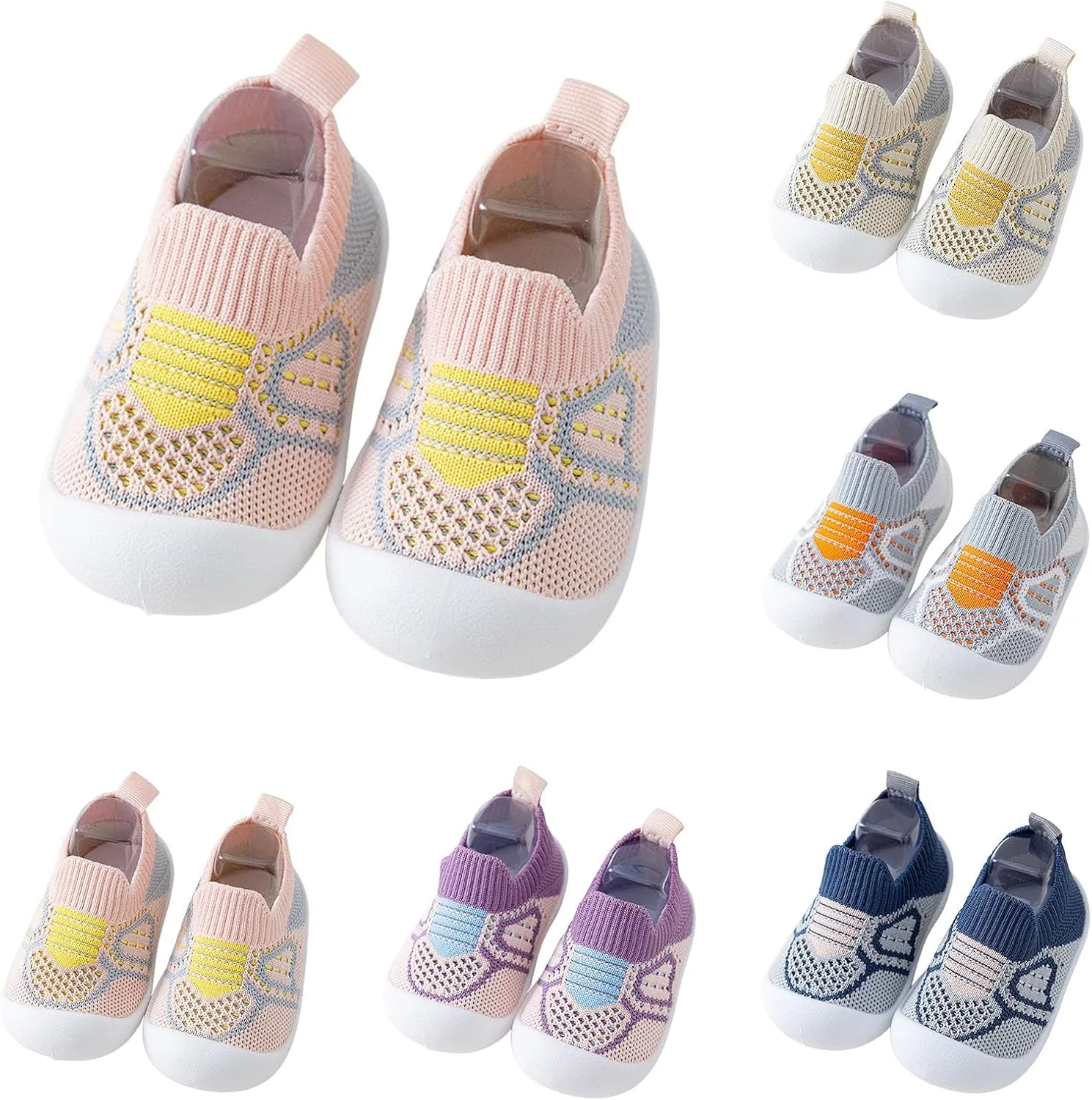 Baby Infant Socks Boys Girls Toddler Breathable Sneakers Cartoon Mesh The Floor Socks Shoes Non Slip Socks Infants Toddler Slipper Shoes