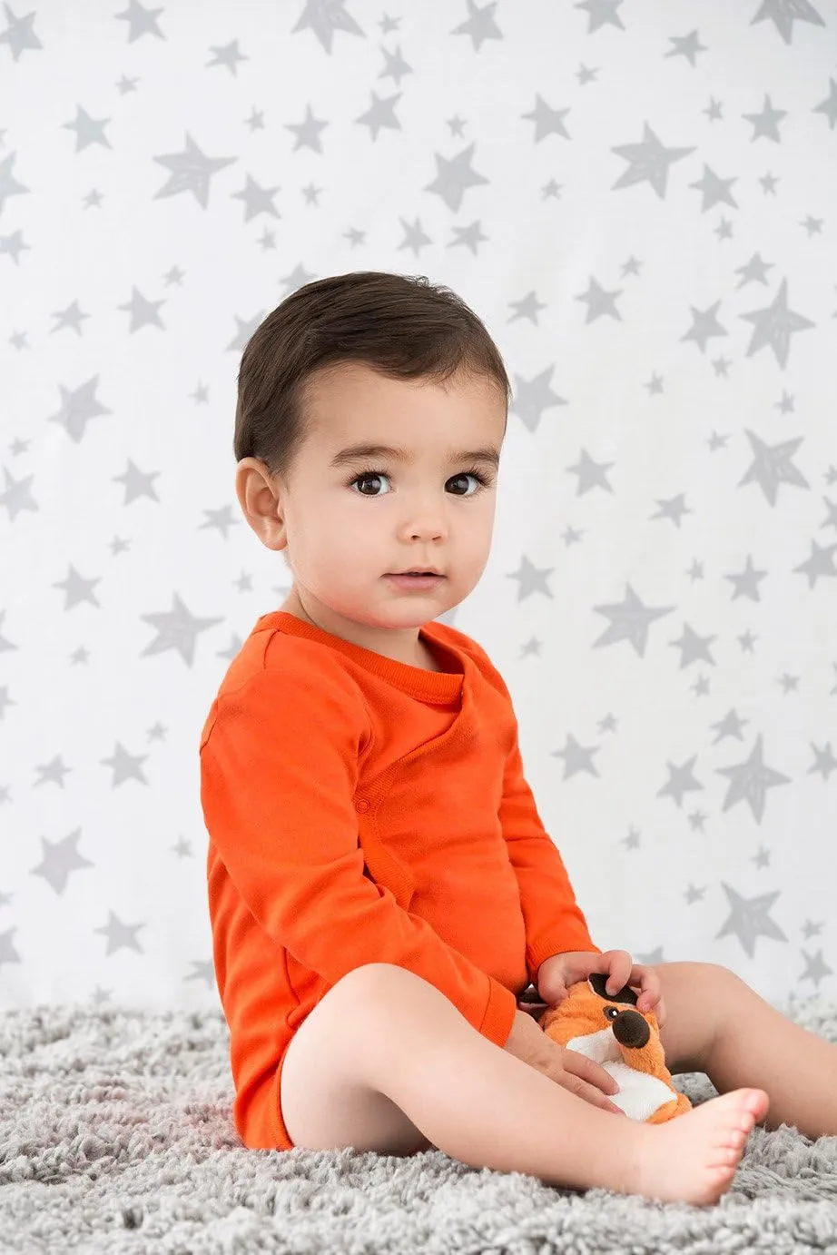 Babysoy Long Sleeve Kimono for Newborn, Infant, Unisex Baby - Cotton & Azlon - Side-Snap Baby Onesies, Long Sleeve Onesies