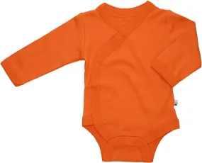 Babysoy Long Sleeve Kimono for Newborn, Infant, Unisex Baby - Cotton & Azlon - Side-Snap Baby Onesies, Long Sleeve Onesies