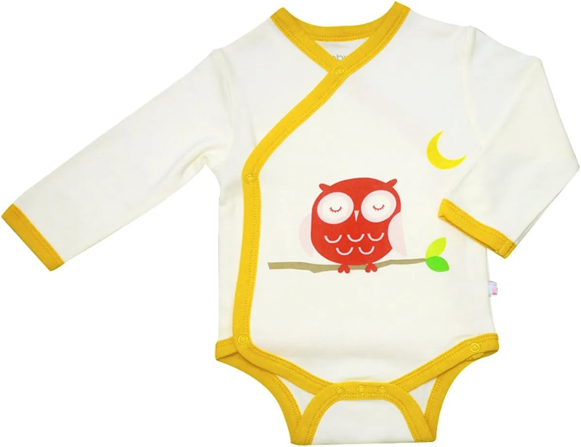 Babysoy Organic Long Sleeve Kimono Bodysuit