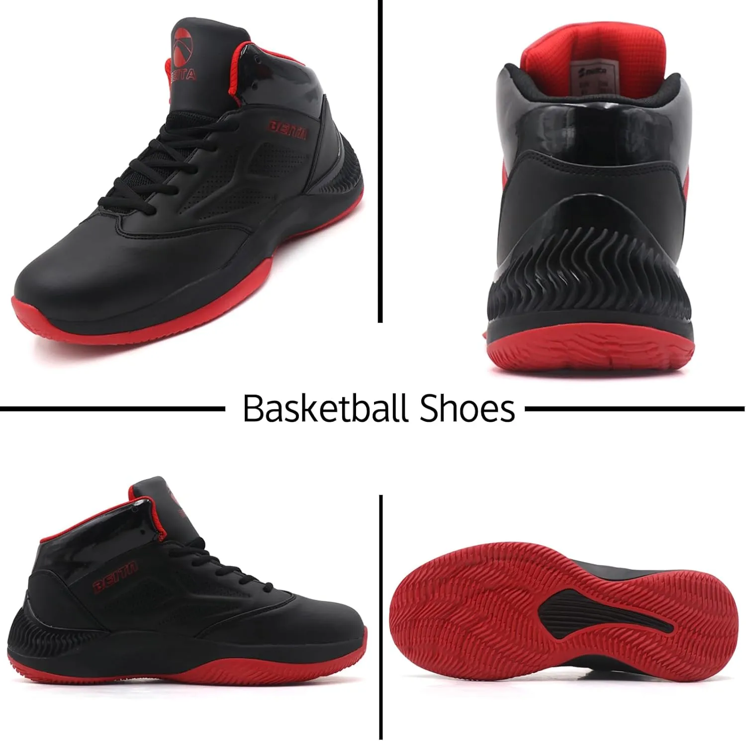 Beita High Upper Basketball Shoes for Men Sneakers Breathable Sports Shoes Anti Slip