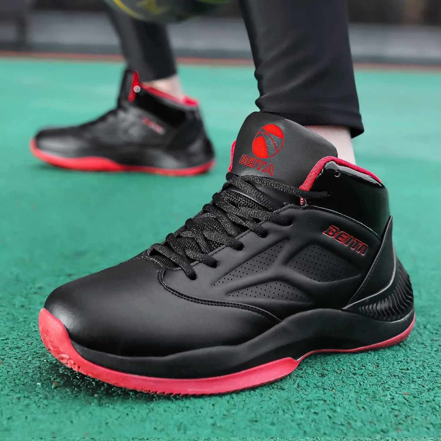 Beita High Upper Basketball Shoes for Men Sneakers Breathable Sports Shoes Anti Slip