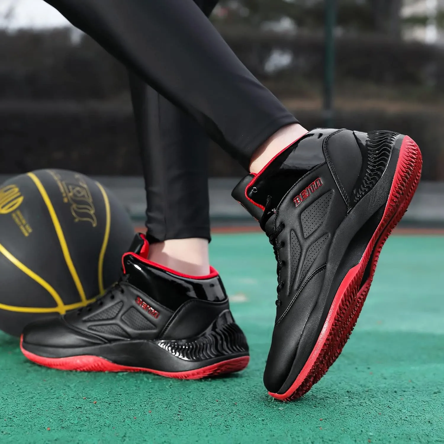 Beita High Upper Basketball Shoes for Men Sneakers Breathable Sports Shoes Anti Slip