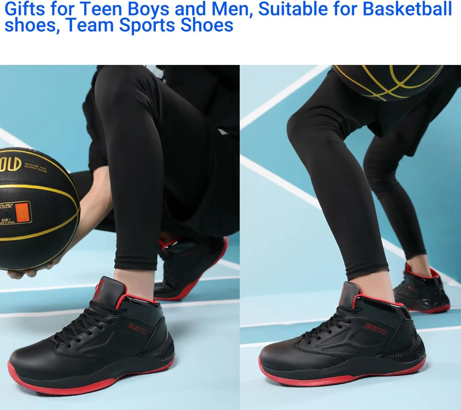 Beita High Upper Basketball Shoes for Men Sneakers Breathable Sports Shoes Anti Slip