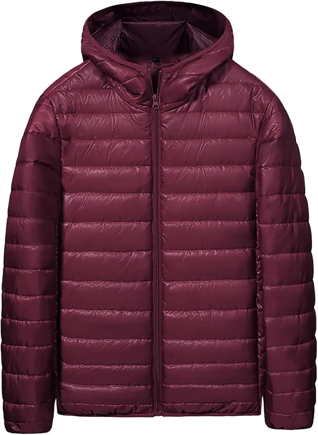 BIFUTON Puffer Jacket Men,Men's Lightweight Puffer Jacket Warm Winter Insulated Puffy Padded Windproof Quilted Coat with Hood