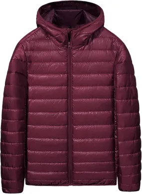 BIFUTON Puffer Jacket Men,Men's Lightweight Puffer Jacket Warm Winter Insulated Puffy Padded Windproof Quilted Coat with Hood