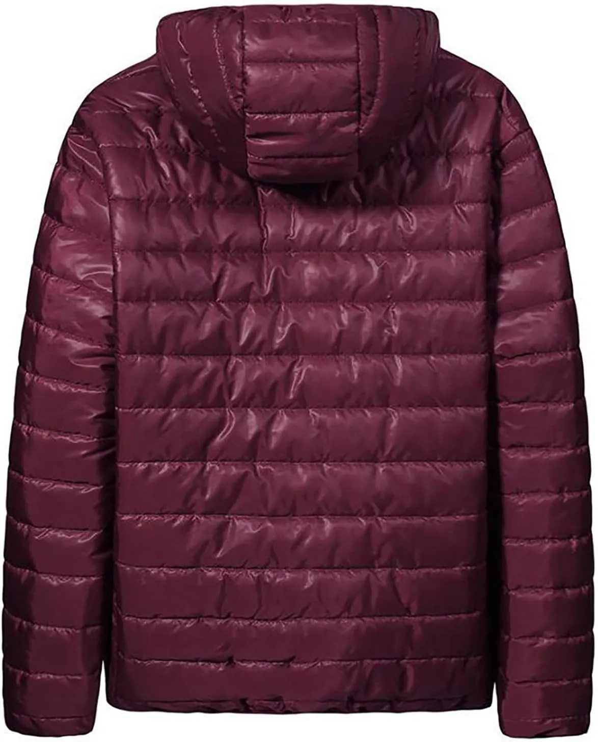 BIFUTON Puffer Jacket Men,Men's Lightweight Puffer Jacket Warm Winter Insulated Puffy Padded Windproof Quilted Coat with Hood