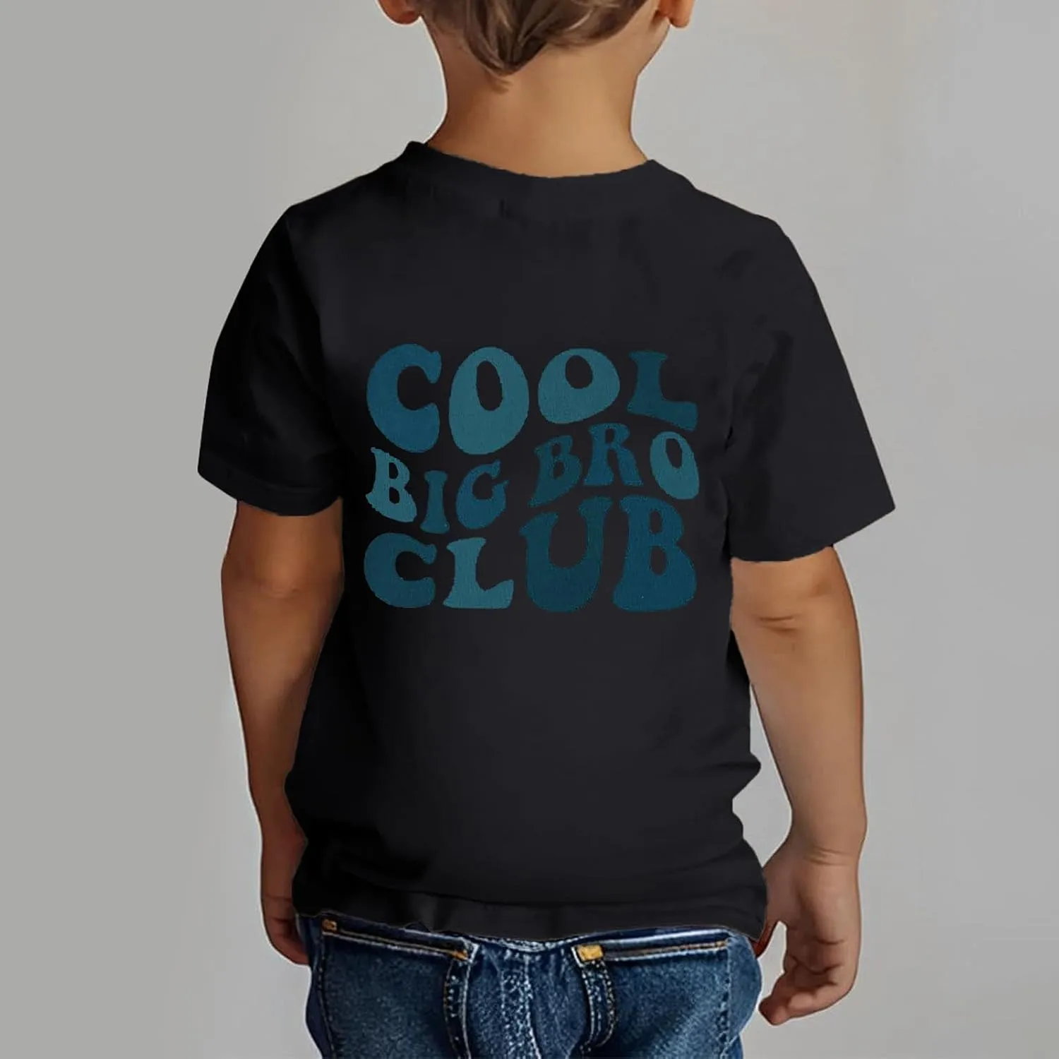 Big BRO Tshirt for Kids Boys Casual Short Sleeve Crewneck Tshirt Cute Letter Graphic Print Little Kids Top 3-13 Years