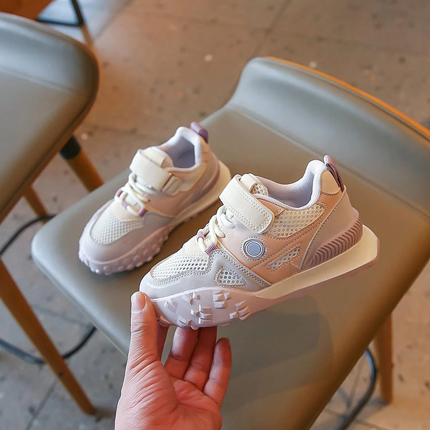 Big Girls Summer New Mesh Sport Shoes Rubber Sole Walking Breathable Shoes Little Girls Leisure Sports Shoes