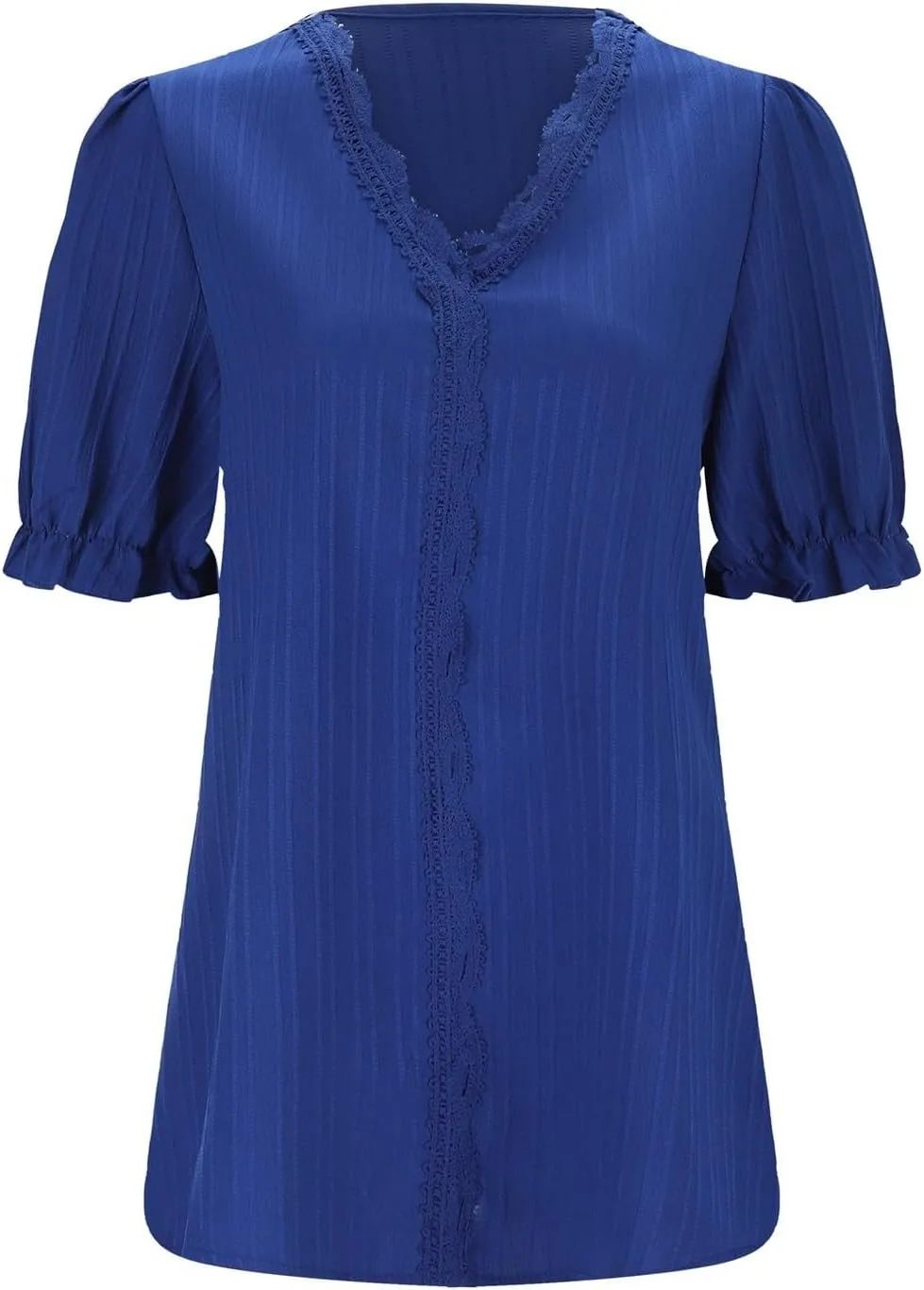 Blouses for Women Dressy Casual Short Sleeve Business Work Shirt Ladies Lace V Neck Summer Tee Tunic Tops