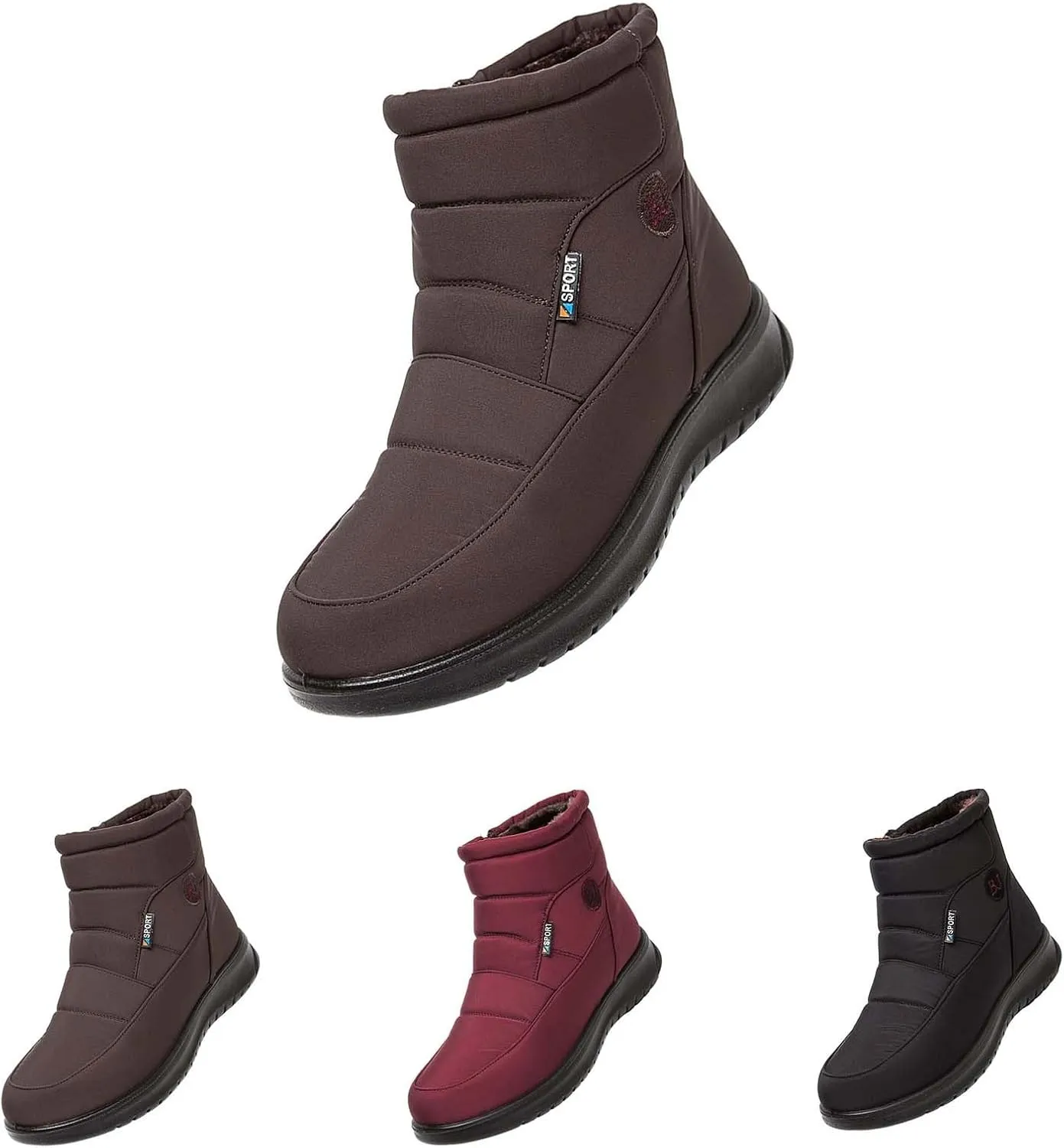 Botas De Invierno Para Mujer De Vestir Winter Dress Booties for Women 2024 Womens Warm Boots Womens Waterproof Winter Boots Womens Winter Boots Size 10 Wide Width Black of Friday Deals 2024