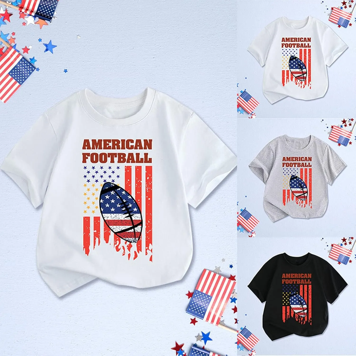 Boys Sleeveless Crewneck Summer Children's T Shirt Tops Kids Baby Girls Boys 4 of July Summer Short Basketball Sleeve