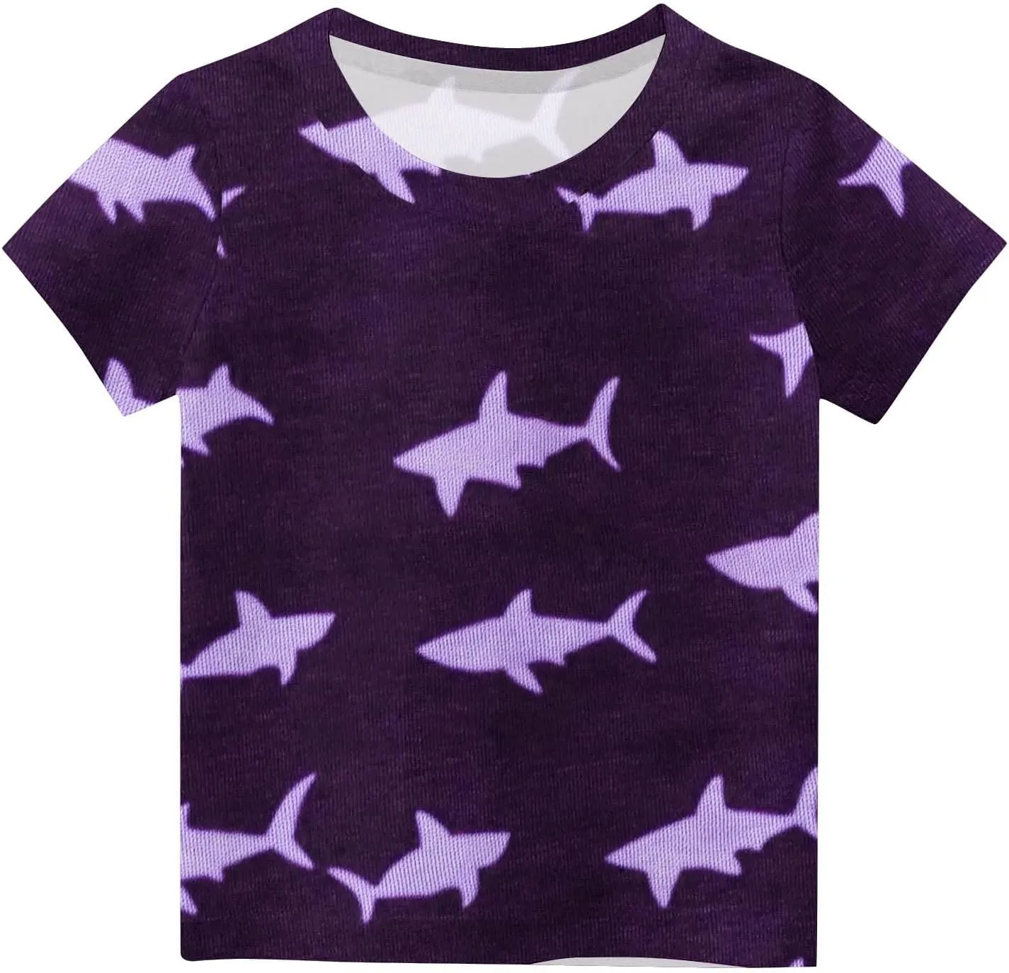 Boys Summer Tops Cute Graphic Print Casual T Shirt Toddler Boys Crew Neck Short Sleeve Shirts for 18 Months-10 Years