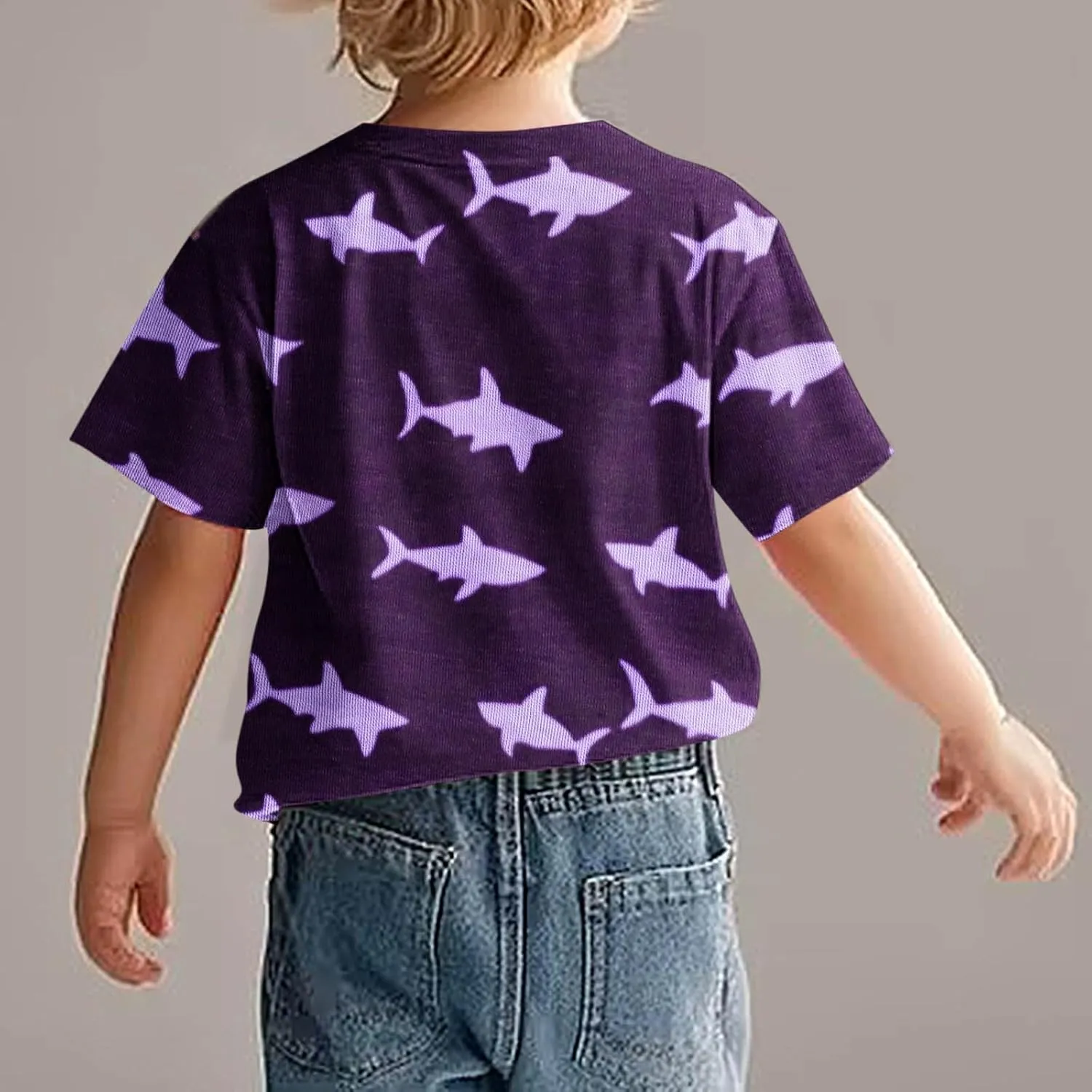 Boys Summer Tops Cute Graphic Print Casual T Shirt Toddler Boys Crew Neck Short Sleeve Shirts for 18 Months-10 Years