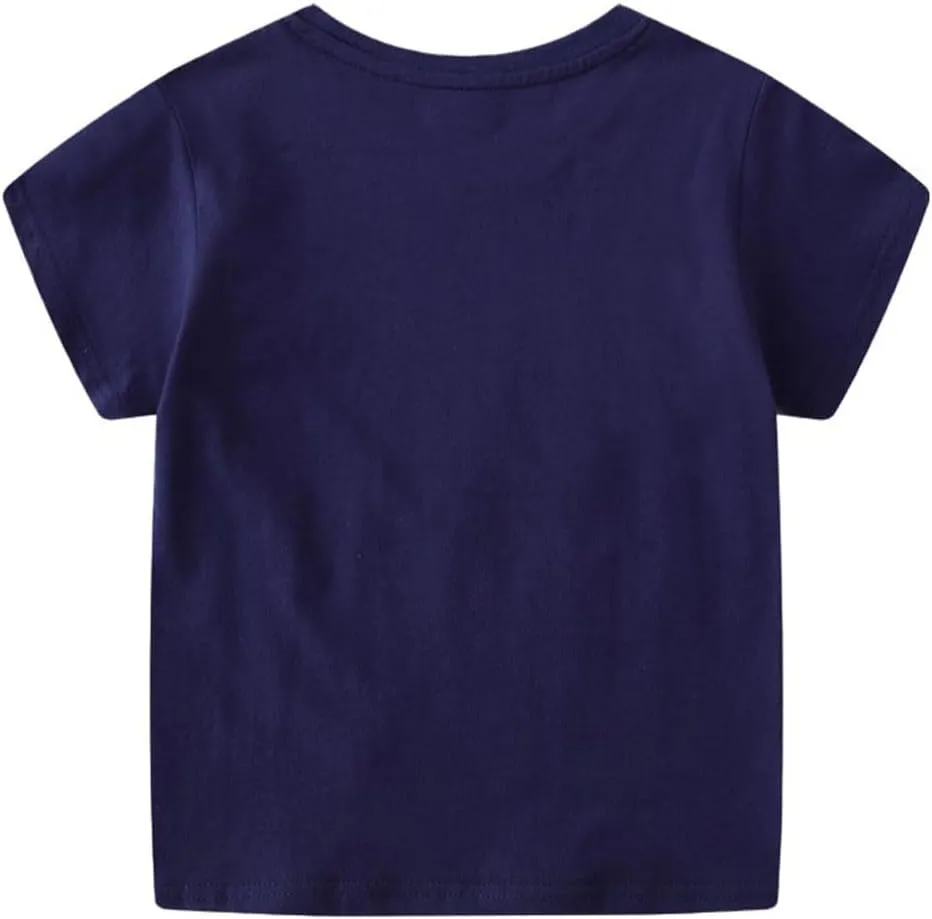 Boys T-Shirts Summer Short Sleeve Tees Tops Shirts Kids T-Shirts T Shirts for Boys Cotton T-Shirts