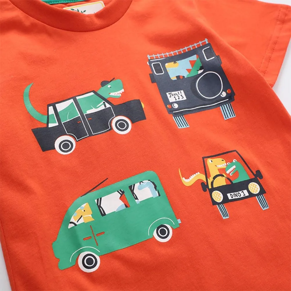 Boys T-Shirts Summer Short Sleeve Tees Tops Shirts Kids T-Shirts T Shirts for Boys Cotton T-Shirts
