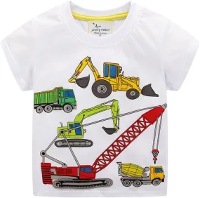Boys T-Shirts Summer Short Sleeve Tees Tops Shirts Kids T-Shirts T Shirts for Boys Cotton T-Shirts