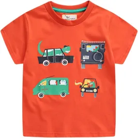 Boys T-Shirts Summer Short Sleeve Tees Tops Shirts Kids T-Shirts T Shirts for Boys Cotton T-Shirts