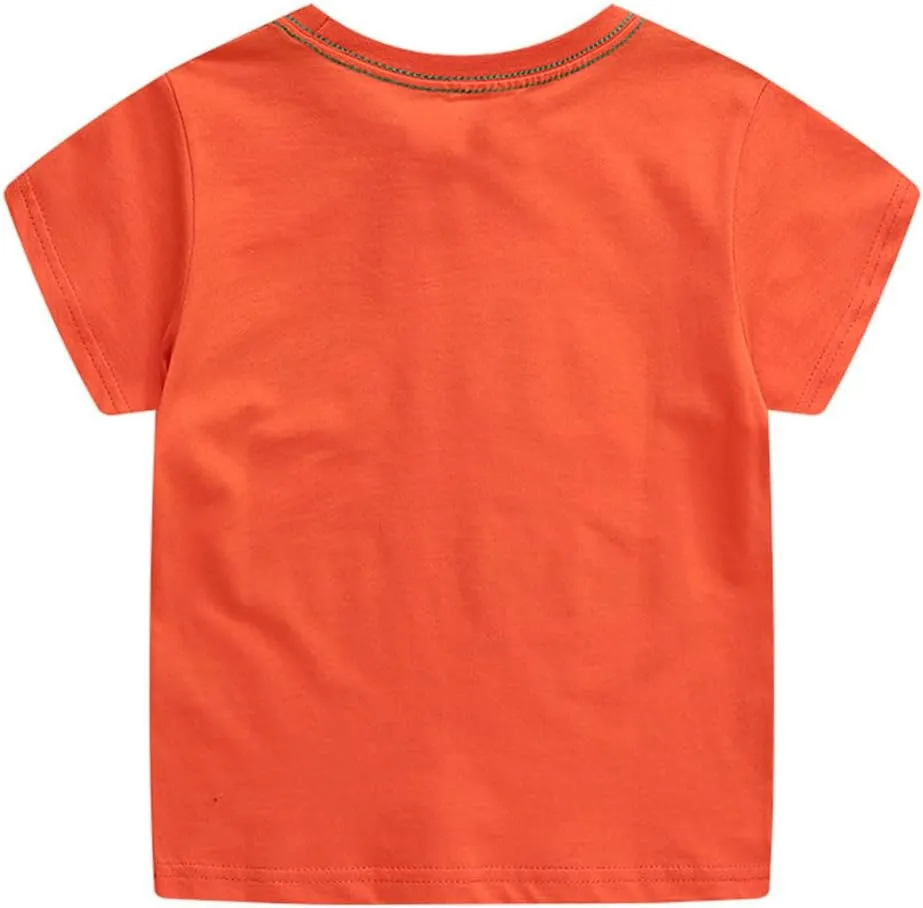 Boys T-Shirts Summer Short Sleeve Tees Tops Shirts Kids T-Shirts T Shirts for Boys Cotton T-Shirts