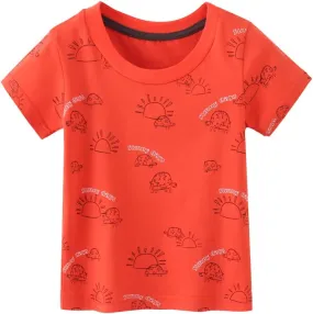 Boys T-Shirts Summer T-Shirts Short Sleeve T Shirts Tees Tops Shirts Kids T-Shirts for Boys Cotton Casual T- Shirts-116