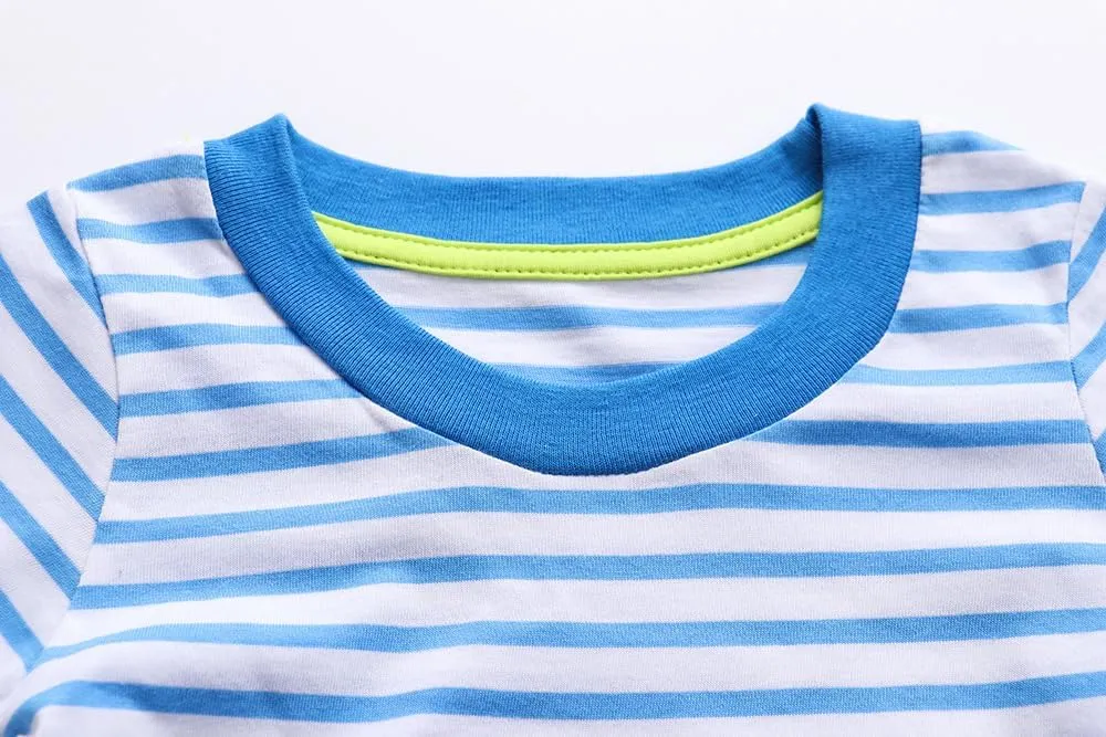 Boys T-Shirts Summer T-Shirts Short Sleeve T Shirts Tees Tops Shirts Kids T-Shirts for Boys Cotton Casual T- Shirts-116