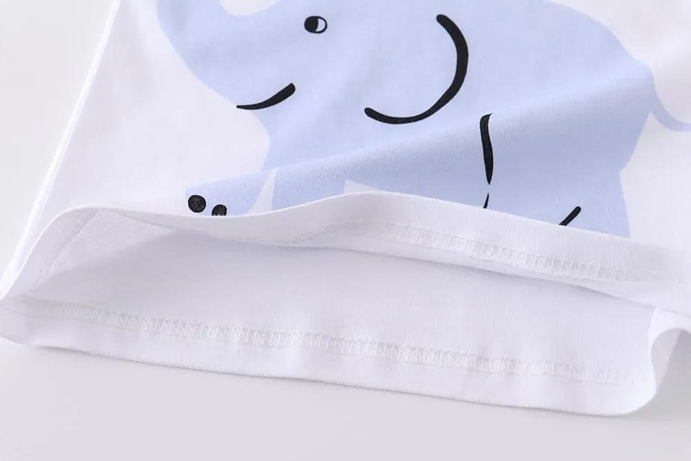 Boys T-Shirts Summer T-Shirts Short Sleeve T Shirts Tees Tops Shirts Kids T-Shirts for Boys Cotton Casual T- Shirts-116
