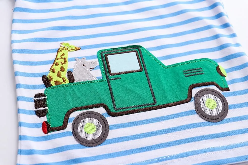 Boys T-Shirts Summer T-Shirts Short Sleeve T Shirts Tees Tops Shirts Kids T-Shirts for Boys Cotton Casual T- Shirts-116