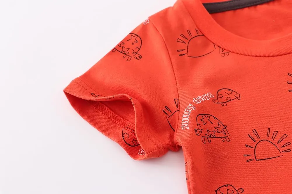 Boys T-Shirts Summer T-Shirts Short Sleeve T Shirts Tees Tops Shirts Kids T-Shirts for Boys Cotton Casual T- Shirts-116